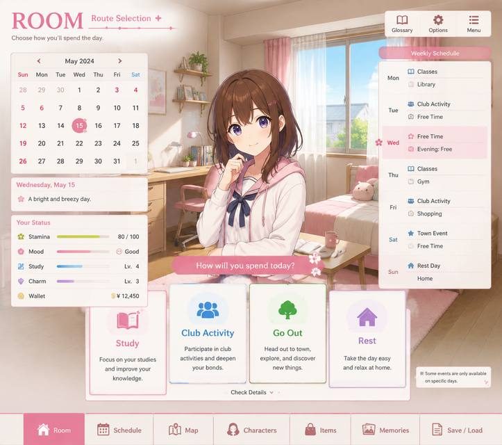ROOM 地图探索 画面