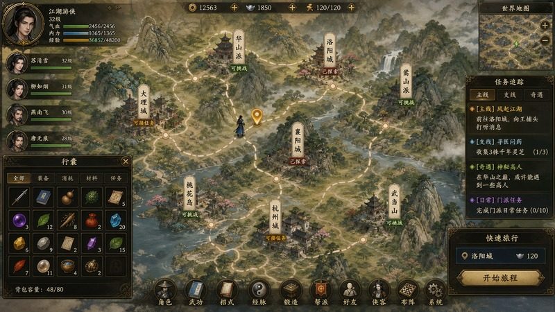金庸群侠传5爱与死仙狐MOD六周年 地图探索 资料图 8